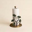 Antique Brass Ginkgo Leaf Paper Towel Holder