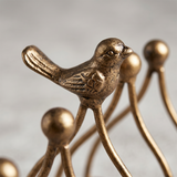 Antique Gold Bird Figurine Close Up