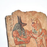 Anubis And Pharaoh Relief Close Up