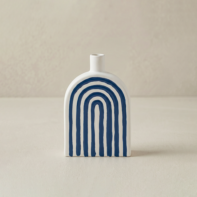 Arch shaped ceramic vase decor
