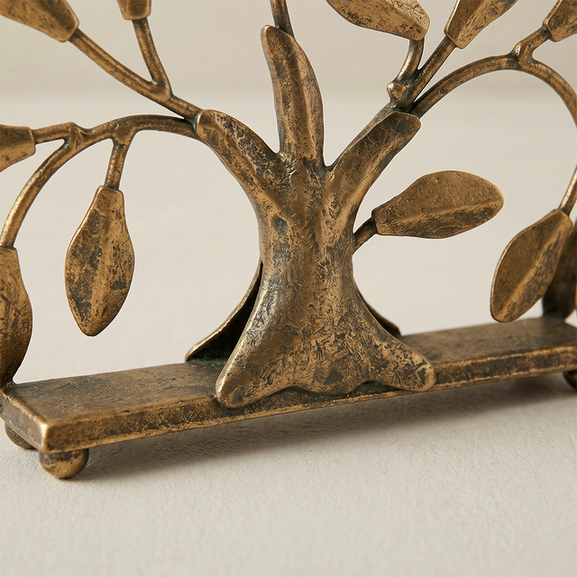 Back View Of Metal Tree Napkin Holder