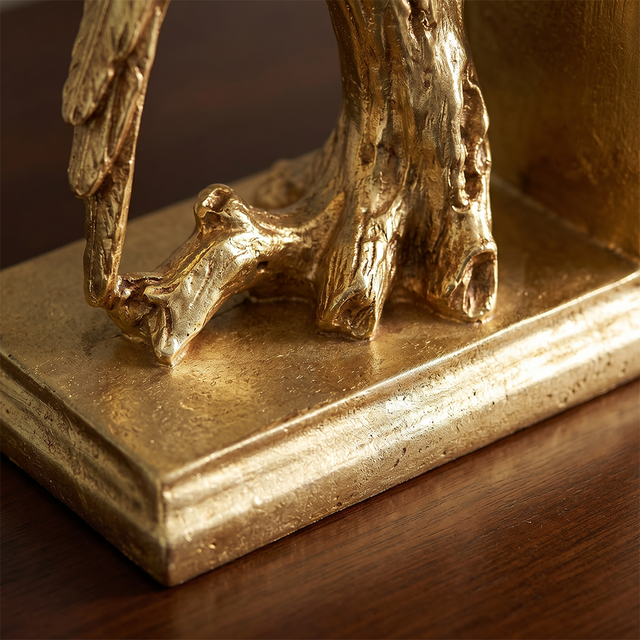 Base detail of eagle bookends
