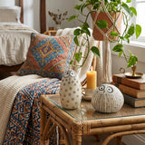 Bird Figurine Set On Rattan Table