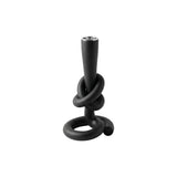 Black knot design candlestick
