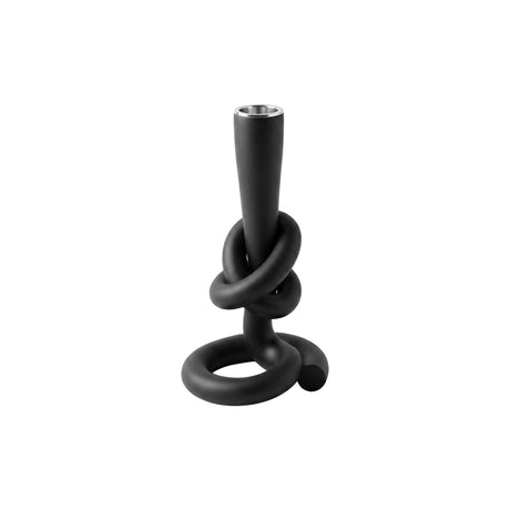 Black knot design candlestick
