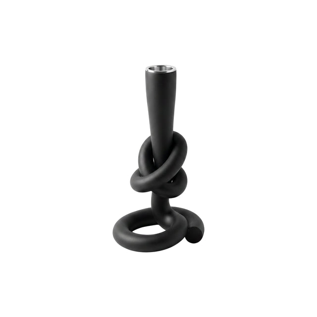 Black knot design candlestick
