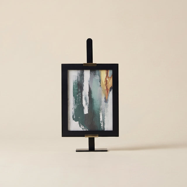 Black metal standing art-frame
