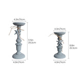 Blue Candle Holder Set With Size