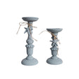 Blue Starfish MDF Candle Holder Set