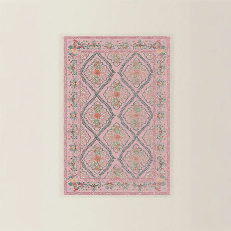 Bohemian Style Washable Rug Plush Faux Wool Carpet 1 090527