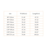 Bohemian Style Washable Rug Plush Faux Wool Carpet Size Chart 090527