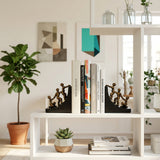 Climbing Figures Bookend Set of 2 – Bronze-Tone Resin Sculpture Bookends for Bookcase, Office Shelf & Home Library Decor