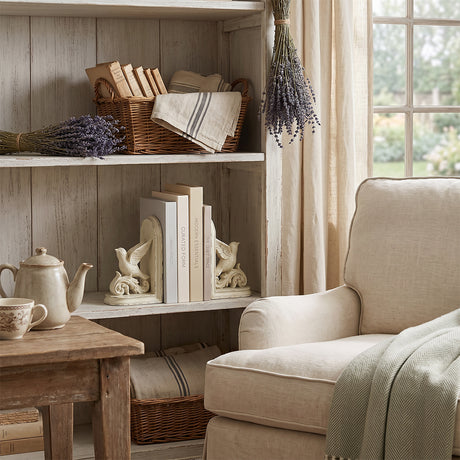 Bookshelf Rustic Cottage Lavender Display