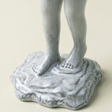 Ceramic Human Figure Vase — Headless Body Sculpture Flower Vase for Shelf, Desk & Eclectic Home Décor