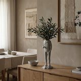 Ceramic Human Figure Vase — Headless Body Sculpture Flower Vase for Shelf, Desk & Eclectic Home Décor