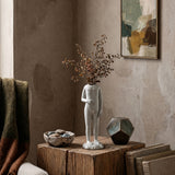 Ceramic Human Figure Vase — Headless Body Sculpture Flower Vase for Shelf, Desk & Eclectic Home Décor