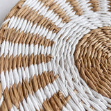 Braided wicker texture detail
