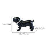 Matte Black French Bulldog Statue, Resin Dog Sculpture & Animal Figurine — Housewarming Gift for Dog Lovers, Shelf, Mantel & Desk Decor