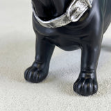 Matte Black French Bulldog Statue, Resin Dog Sculpture & Animal Figurine — Housewarming Gift for Dog Lovers, Shelf, Mantel & Desk Decor
