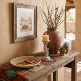 Handcrafted Wood Cactus Candle Holder - Whitewashed Rustic Boho Candlestick for Table, Shelf & Mantel