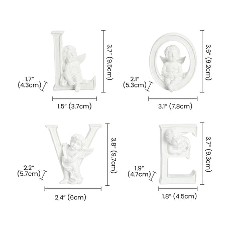 Cherub LOVE Letter Set With Size