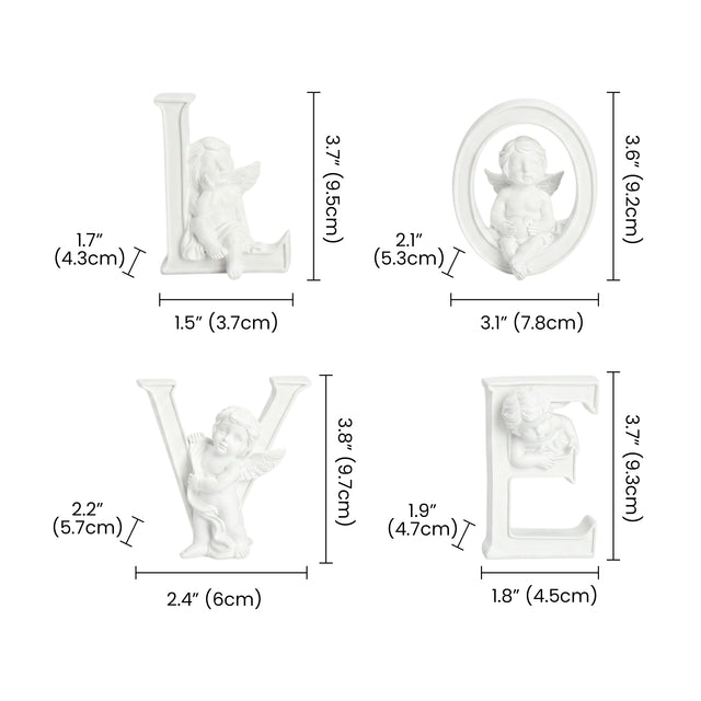 Cherub LOVE Letter Set With Size