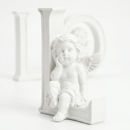 Cherub On Letter L Close Up