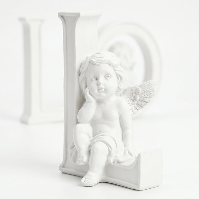 Cherub On Letter L Close Up