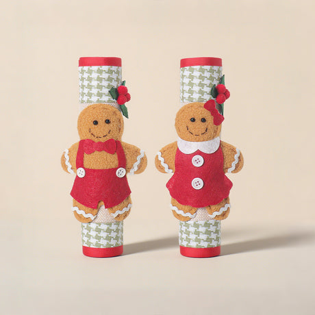 Christmas Gingerbread Man Handle Covers Set 081440