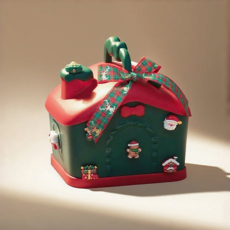 Christmas home-shaped storage gift box 08127