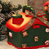 Christmas home-shaped storage gift box details