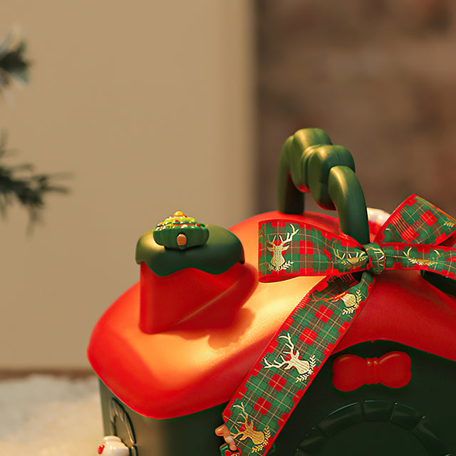 Christmas home-shaped storage gift box details