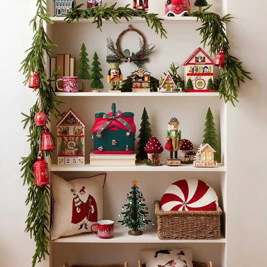 Christmas home-shaped storage gift box for display