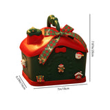 Christmas home-shaped storage gift box size chart