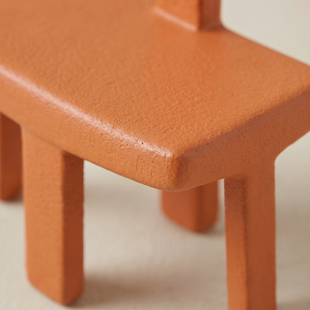Closeup square seat and thick leg texture