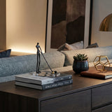 Coffee table golf statue books sofa deco