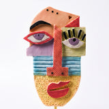 Colorful Abstract Face Detail Close Up
