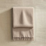 Comfortable Premium Textured Knit Blanket Khaki 