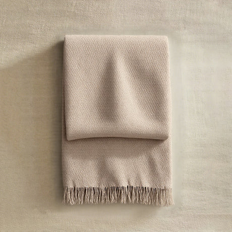Comfortable Premium Textured Knit Blanket Khaki 