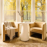 Comfortable Premium Textured Knit Blanket Khaki on the Chair  