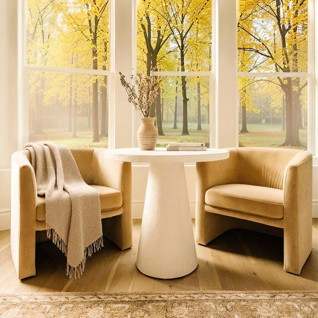 Comfortable Premium Textured Knit Blanket Khaki on the Chair  