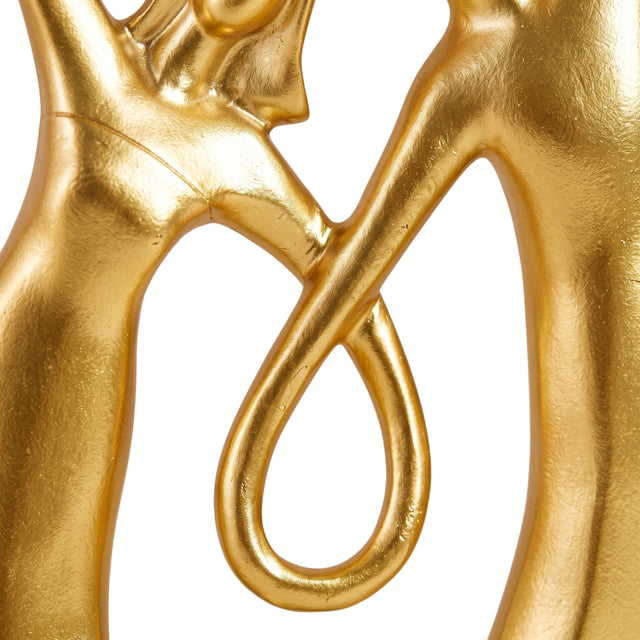 Couple Sculpture Intertwined Close Up
