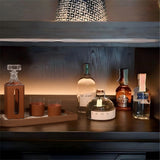 Crystal Leather Gift Box Wine Set 3 Piece Set Wine Glasses Decanter Besides The Bottles 090824