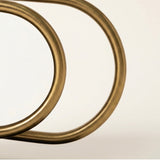 Curved- brass tube trumpet side detail
