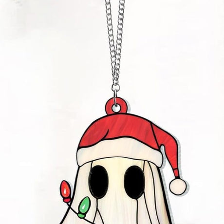 Cute Halloween Ghost Acrylic Home Hanging Decor Details 1 081123