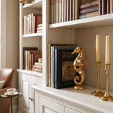 Decor placed inside bookcase
