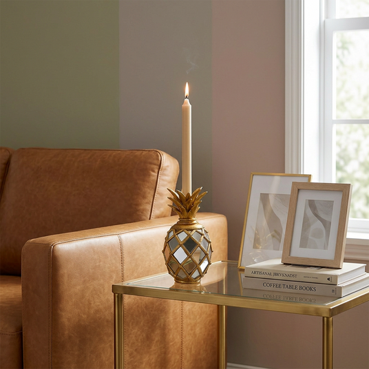 Decor placed on side table
