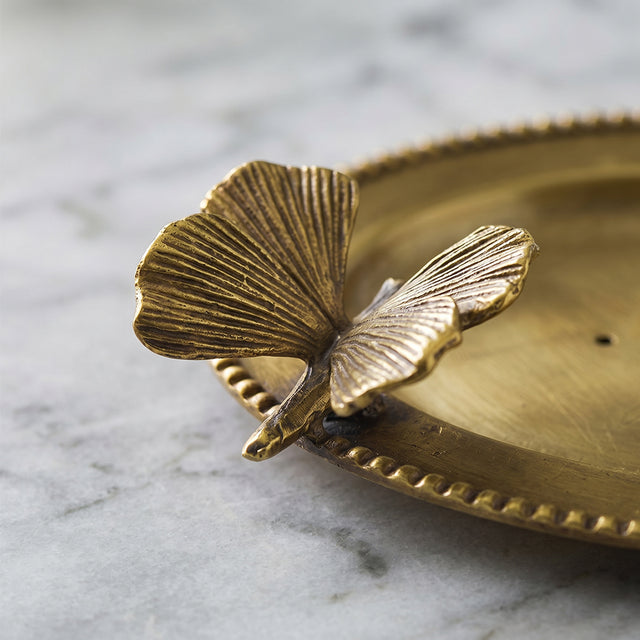 Detailed butterfly metal ornament shot