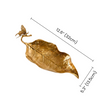 Dimension marked butterfly leaf platter