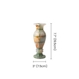 Dimension marked green onyx flower vase spec